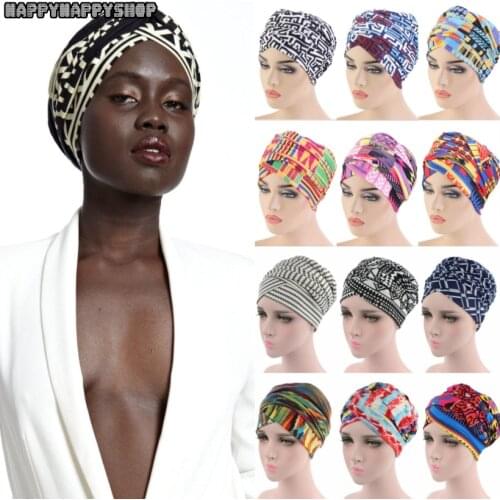 Fashion Women Multi Usage Scarf Printed Head Wrap African Nigerian Headband Turban Long Tail Cap Hat Hair Scarves Accessories