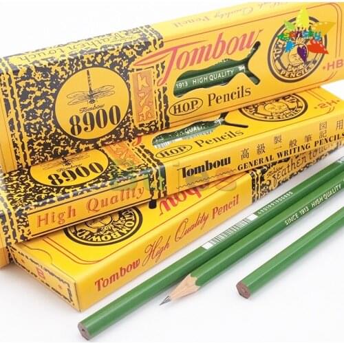 Tombow 8900 Drawing Pencil [H/B/2H ] ,Box of 12 pencils,Long lasting Break-resistant,hexagonal shaft,Graphite Writing Pencil