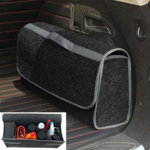 Car Trunk Storage Box Portable Folding Storage Bag Car Tool Storage Box Felt Storage Bag Car Supplies Car Decoration 2021