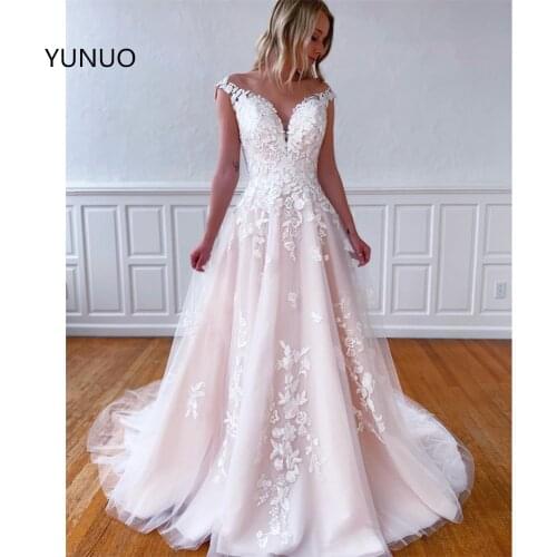 Кружевные свадебные платья YuNuo China At AliExpress