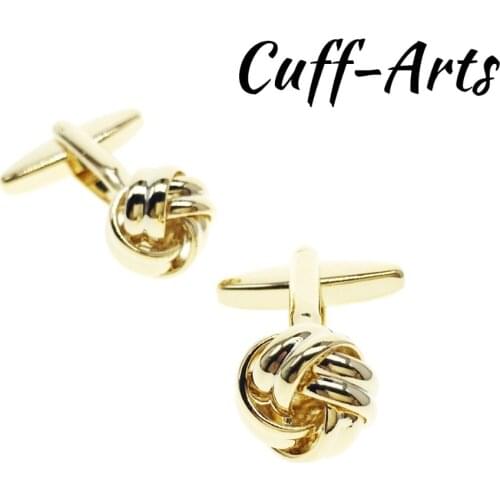 Cufflinks for Mens Knot Cufflinks Gold Shirt Cuff links Gifts for Men Gemelos Les Boutons De Manchette by Cuffarts C20173