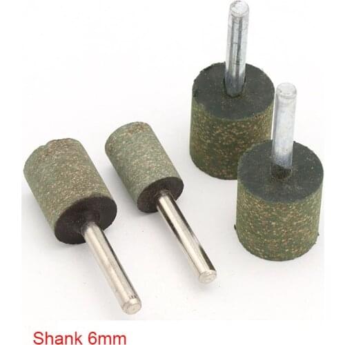 1PCS Shank 6mm Rubber Grinding Head Sesame Shaft Mounted Rubber With Abrasive Grinding Head Polishing Buffing Wheel Elastic