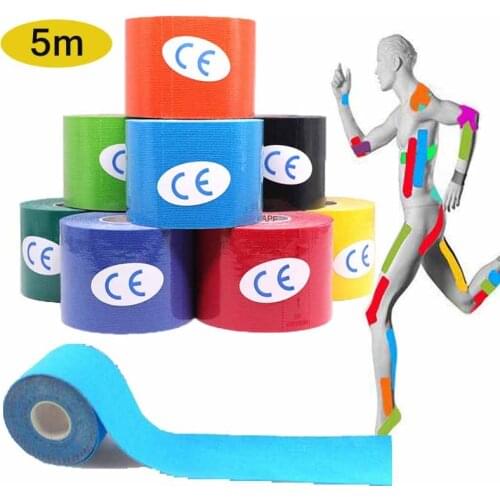 1 PC Kinesiology Tape Self Adhesive Athletic Bandage Sport Recovery Tape Strapping Fitness Running Knee Muscle Protector Bandage