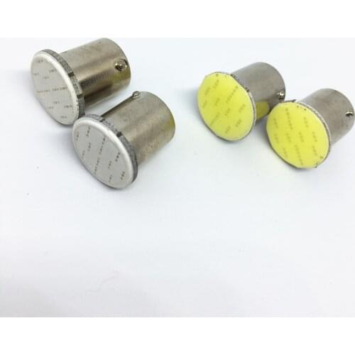 200 PCS 1156 BA15S P21W 1157 Bay15d P21/2w 12 Chips LED COB Bulb For Auto Car Backup Tail Turn Signal Lights White Lamp 12V