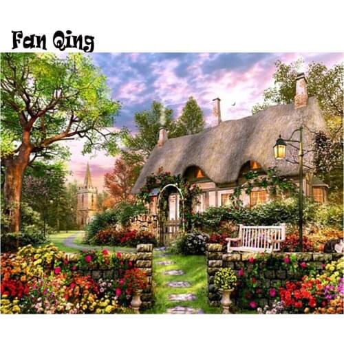 Full Square/Round Drill 5D DIY Diamond Painting "Garden & house" Embroidery Cross Stitch 5D Home Decor Gift