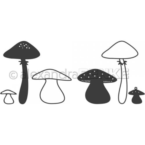 CH 2020 New mushroom Metal Cutting Dies 3D DIY Scrapbooking Carbon Sharp Craft Die Photo Invitation Cards Decoration