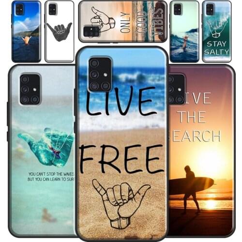 Waves Ocean Shaka Surf Case For Samsung A72 A52 A42 A32 A12 A02 A20 A30 S A40 A50 A70 A21S A20e A11 A31 A51 A71