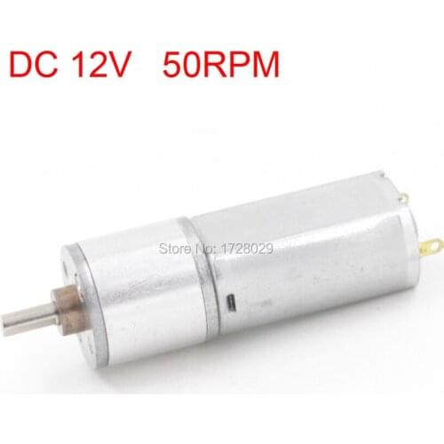 JL-16A050-210-1250 50RPM 12V High Torque Cylinder Magnetic Mini Speed Reducer DC Gear Geared Motor