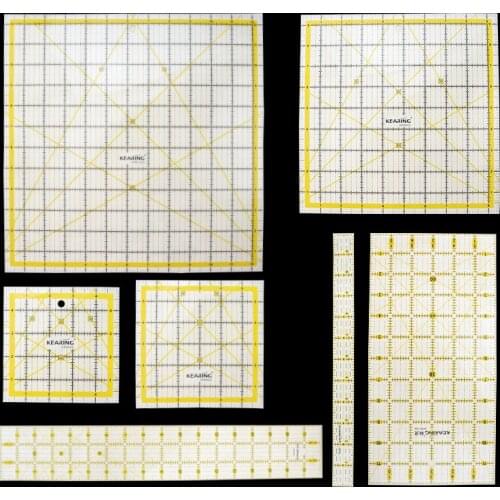 DIY Sewing Patchwork Tool Square Patchwork Ruler Sewing Ruler kearing Ruler Sewing Tool KPR50D