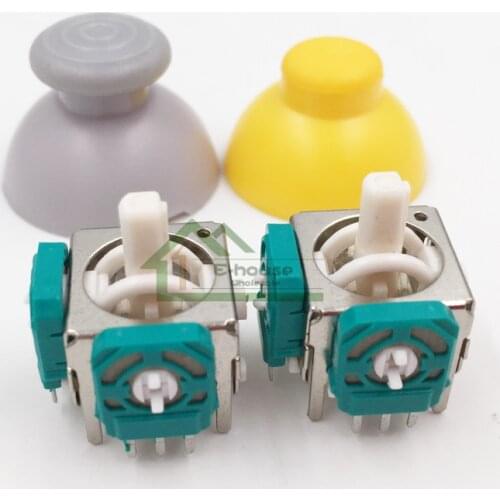 For Nintendo Game Cube NGC Controller Left and Right 3D Analog Joysticks Replacement with Thumbstick Thumb stick Cap