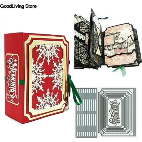 Book Maker Base Creator Metal Cutting Dies Super Size Craft Christmas Dies Scrapbooking For DIY Making Dies Cuts Girl Bag