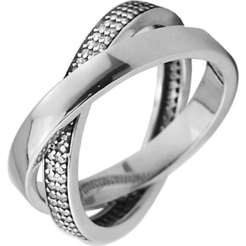 Promise Ring with Clear CZ 100% 925 Sterling-Silver-Jewelry Free Shipping