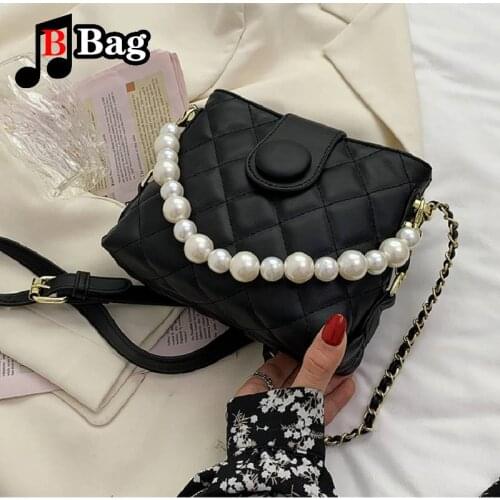 Summer Pearl chain handbag New Fashion Advanced sense Shoulder Bag Luxury messenger bag Women Handbags Satchels Purses