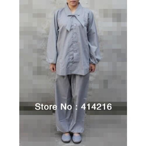 Summer&Spring Buddhist cultivating monk lay meditation ribbon suits female women uniforms clothing sets
