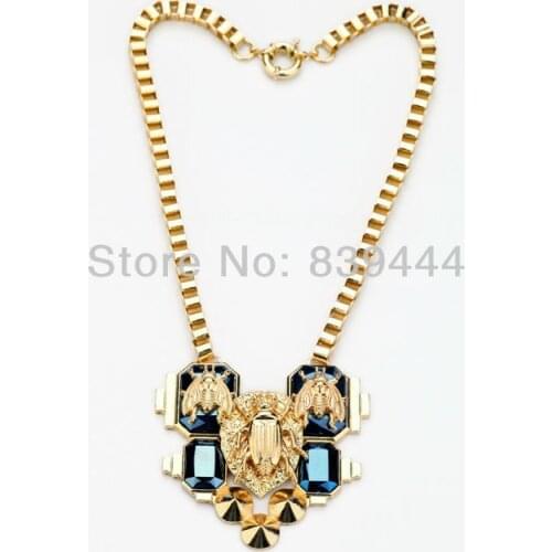Fashion Elegant Cockroach Gold Color Alloy Cool Necklace Jewlery