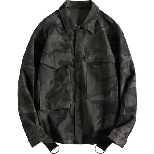 Spring Summer Army Coat and Jacket For Men Casual Cargo Military Multi Pocket Mans Trench Coats Camouflage Male Chaqueta Hombre