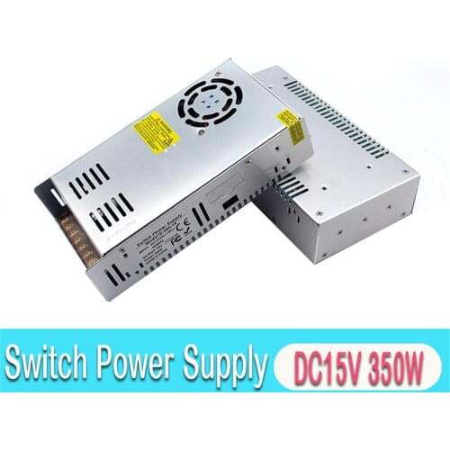 Single Output DC15V 350W Power Supply Unit AC-DC Transformer 110V 220V AC To DC 15V SMPS for LED Strip Lighting Monitor CCTV DIY