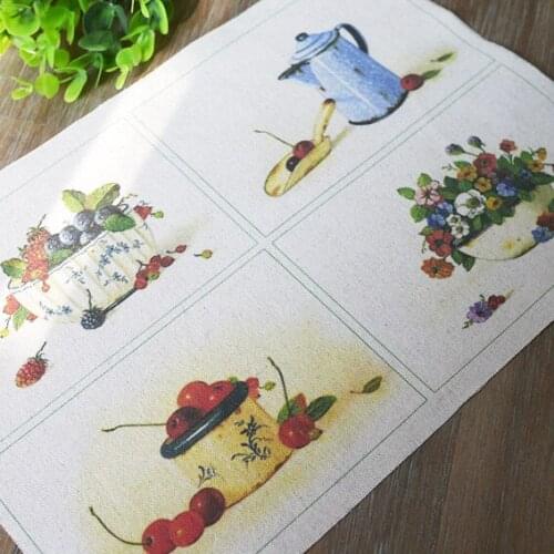 Hand dyed 4 Assorted Cotton Linen Printed Quilt Fabric For DIY Sewing Patchwork Home Textile Decor 20x30cm snow day