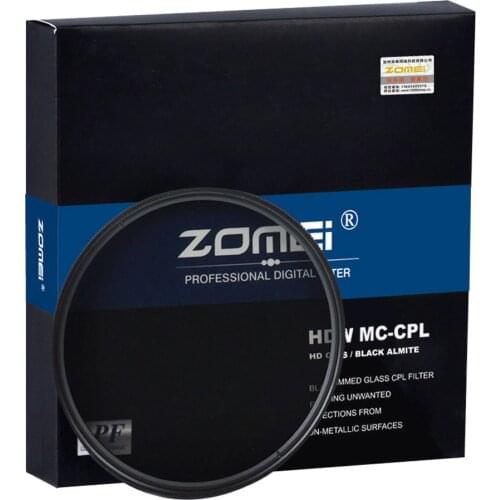 ZOMEI HD Optical Glass CPL Filter Slim Multi-Coated Circular Polarizer Polarizing lens filter 40.5/49/52/55/58/62/67/72/77/82mm