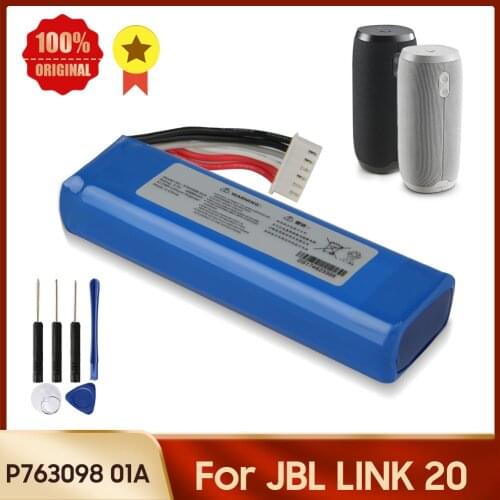 Genuine Replacement Battery P763098 01A for JBL Link20 Link 20 6000mAh Bluetooth Speaker Original Battery
