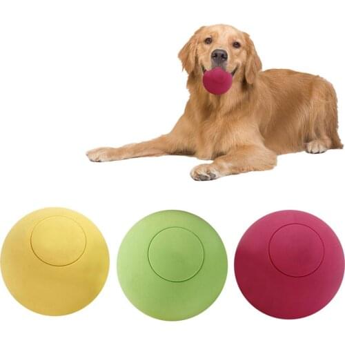 Rubber Pet Solid Bouncy Ball Interactive Safe Dog Toy Molar Ball Bite Training Dog Ball Dog Toy Molar Toy Ball