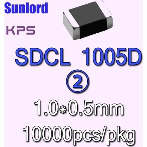 SDCL 1005D② Multilayer Chip Ceramic Inductor Bluetooth RF 5G AI EMI 3C Phone Video Audio Computer Mobile Office Communication