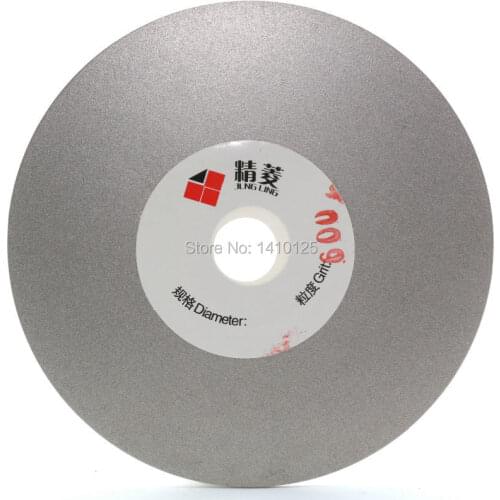 4" inch Grit 600 Fine Diamond Grinding Disc Wheel Coated Flat Lap Disk Lapidary Tools for Sharpening Diamond Blades Gemstone