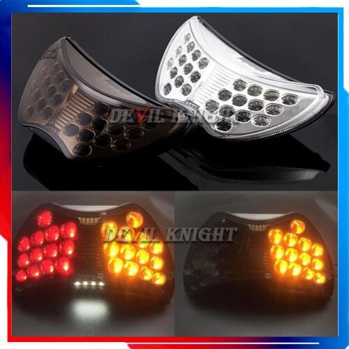 Motorcycle LED Rear Turn Signal Tail Stop Light Lamps Integrated For Honda CBR 600 CBR600 F4 1999 2000 99 00 F4I 2004 2005 2006