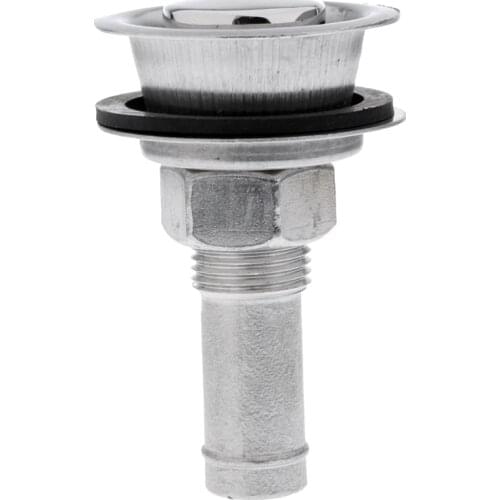 3/4'' Straight Thru Hull Marine Boat Fuel Gas Tank Vent - Stainless Steel