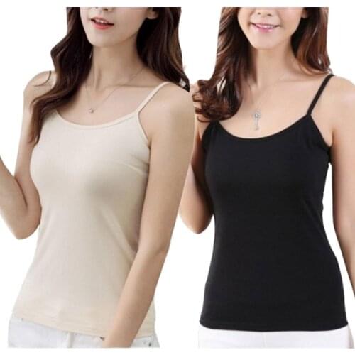Woman Sexy Base Vest Sling Camisoles Multipurpose Slim Underwear Crop Top Tank Tops Halter Vest Stretch Tank Sleeveless Shirt