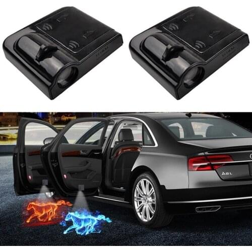 1PCS Wireless Led Car Door Welcome Laser Projector Logo Ghost Shadow Light Courtesy Step Lights Atmosphere Car Accessories