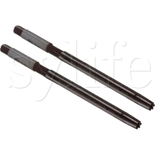 2pcs 4mm Cutting Dia 6 Flutes HSS Hand Reamer Milling Cutter 75mm Long