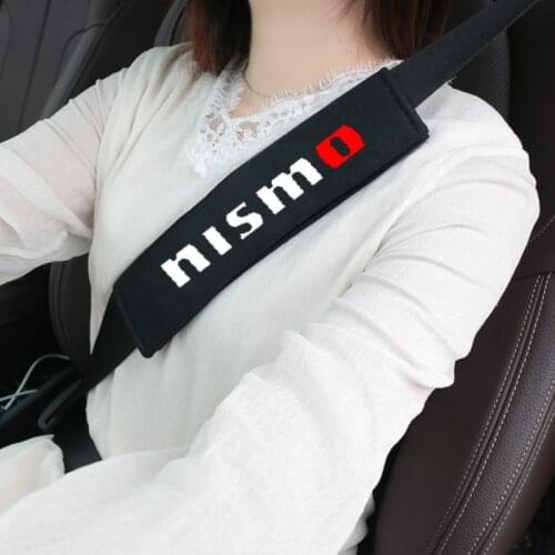 2pcs/Pack Car-Styling Cotton Auto Seat Belt Cover Shoulder Pad for for Nissan nismo
