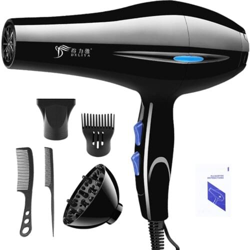 220V Blow Dryer Household High-power Hair Dryer Electric Hair Dryer Household Salon Hairdressing Blow Canister Styling Tools