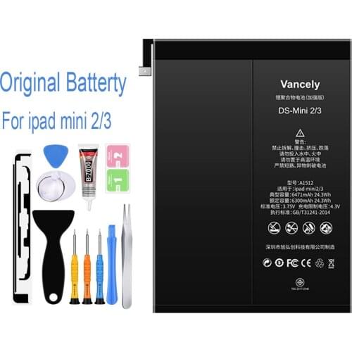 Ockered 6471mAh Tablet Battery For iPad mini 2 3 Replacement Battery A1512 A1489 A1490 A1491 A1599 With Free Tools