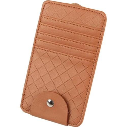 Car Auto Sun Visor Point Pocket Organizer Pouch Bag Card Glasses Storage Holder Car-styling