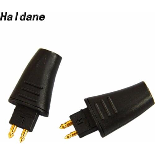 Free Shipping Haldane 1Pair Gold plated Plugs Headphone DIY Audio Custom Pin Adapter for FOSTEX TH900 MKII MK2 Earphone cable