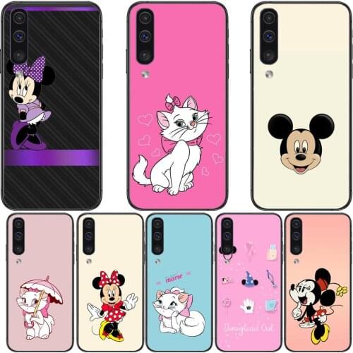 Disney Mouse Cat Phone cover hull For SamSung Galaxy S8 S9 S10E S20 S21 S5 S30 Plus S20 fe 5G Lite Ultra black soft case