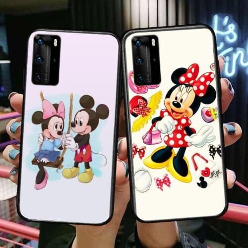 Mickey Mouse World Phone Case For Huawei P40 p30 P20 10 9 8 Lite E Pro Plus Black Etui Coque Painting Hoesjes comic fas