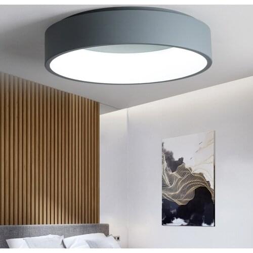 Black/white/Gray Minimalism Modern LED ceiling lights for living room bed room lamparas de techo LED Ceiling Lamp light fixtures