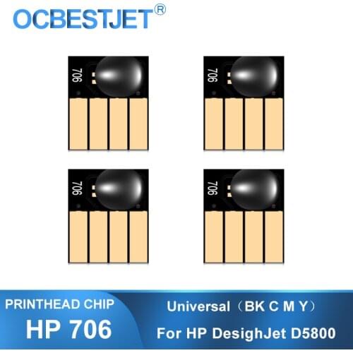 For HP 706 Printhead Chip F9J49A For HP DesignJet D5800 Printer Print Head Chips HP706 Universal Chip
