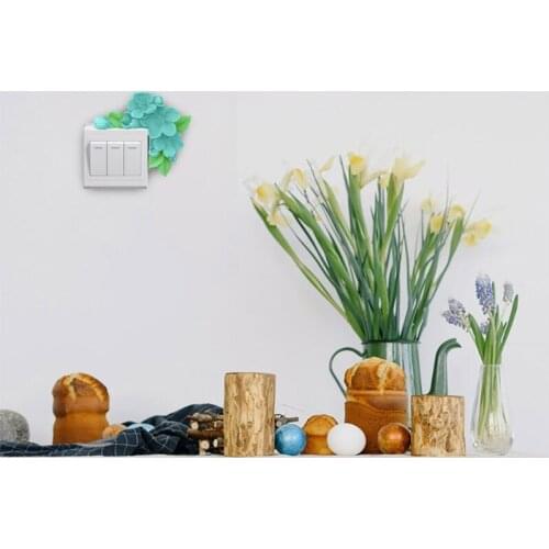 Flower Switch Panel Decoration Crystal Epoxy Resin Mold Silicone Mould DIY Crafts Home Ornaments Casting Tool M2EA