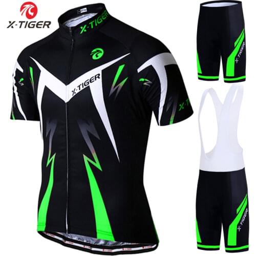 X-Tiger Pro Cycling Jersey Set Summer Cycling Wear Mountain Bike Clothes Bicycle Clothing MTB Bike Cycling Clothing Cycling Suit