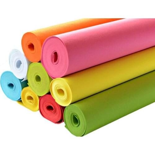 Pretty 14 Candy Colors For Choose! 50x50cm 2mm Thick Polyester Stamp Series Nonwoven Felt Fabric Patchwork Home Decoration