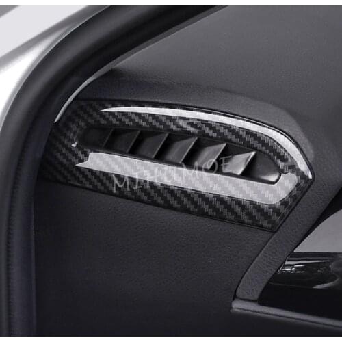 Dashboard Air Vent Cover For Toyota Camry Hybrid 2018 2019 2020 Carbon Fiber Interior Surrounds Trims Accessories