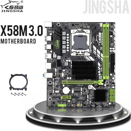 Jingsha X58M 3.0 mATX Desktop X58 Motherboard LGA 1366 Support AMD RX series with USB 3.0 Desktop DDR3 Memory Luxury motherboar