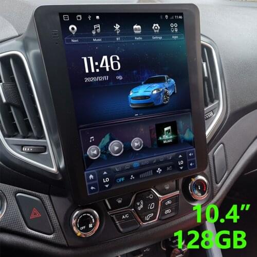 10.4" Vertical Screen Navigation Multimedia Video Player For Chery Tiggo 2015-2020 Android 10 GPS Autoradio CARPLAY Stereo 128GB