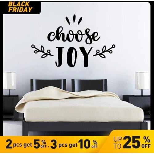 Cartoon choose joy Quote Wall Decal Living Room Removable Mural For Bedroom Decoration Wall Decoration Murals