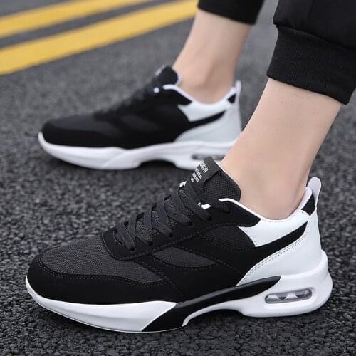 Mens Sneakers 2021 New Casual Shoes Men Light Breathe Outdoor Air Cushion Jogging Shoes Male Shoes Lace-up Zapatillas Hombre E5