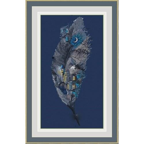 ZZ1865 Decoration Home Decor New Arrival Homfun Craft Christmas Cross Stich Set NO Hoop Counted DIY Cross Stitch Kit Painting